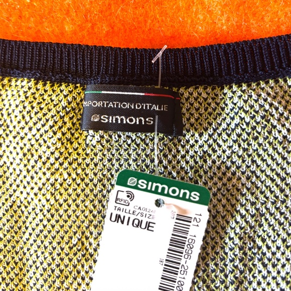 Off white and blue flowers jacquard short sleeves cardigan made in Italy NWT - Picture 5 of 8